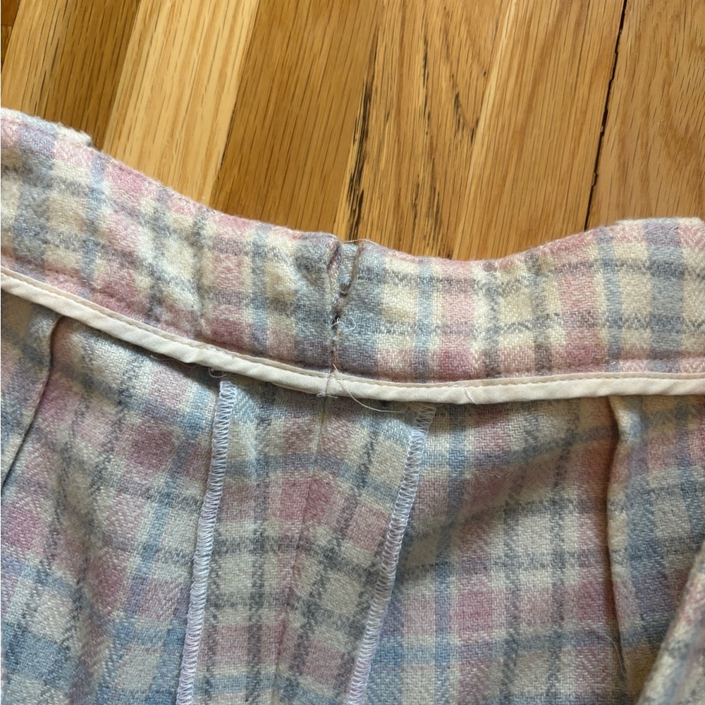 Sezane Plaid Trousers in Pastel Shades - Picture 7 of 12